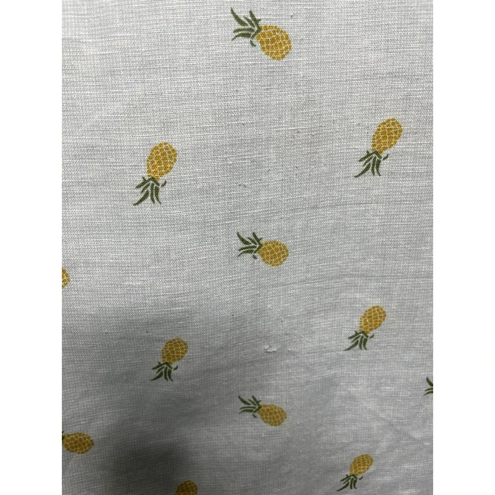 Banana Republic Mens size large Pineapple Print Linen Cotton Slim Fit Summer